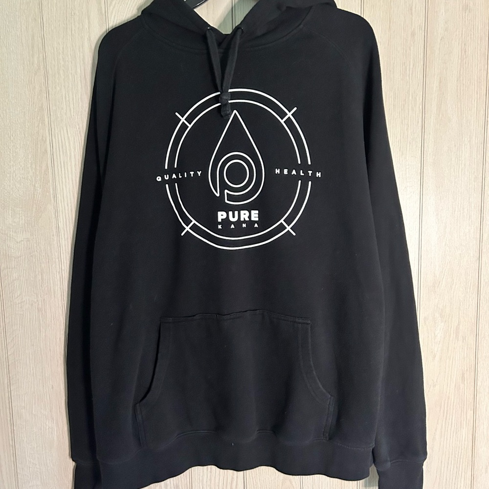 Pure Kana Black Men's Hoodie Sweater